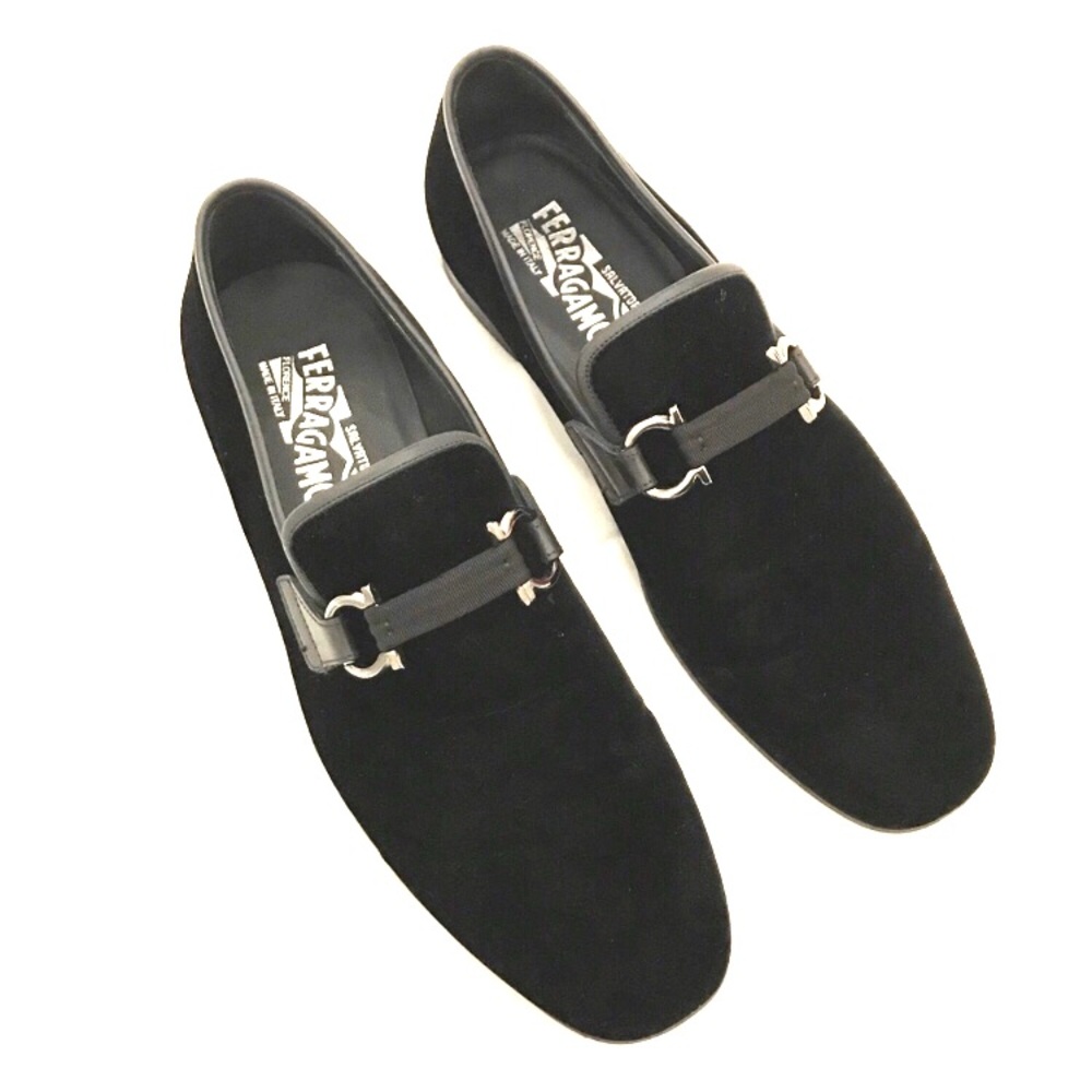 Salvatore Ferragamo Velvet Party Loafers